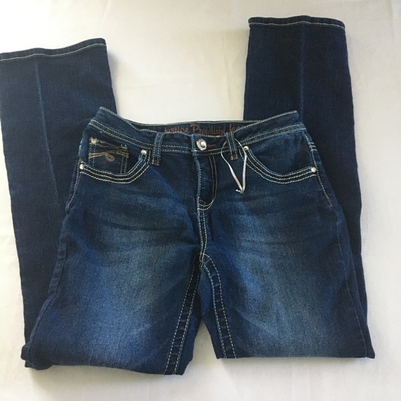 Justice | Simply Low, Skinny boot Jeans Sz 14/blue - Picture 5 of 16
